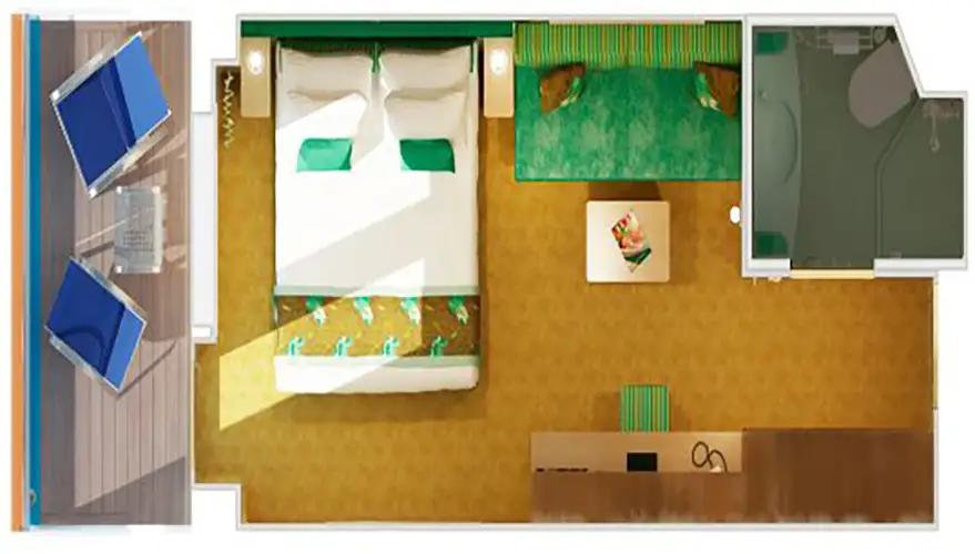 8S Cabine avec Balcon Cloud 9 Spa