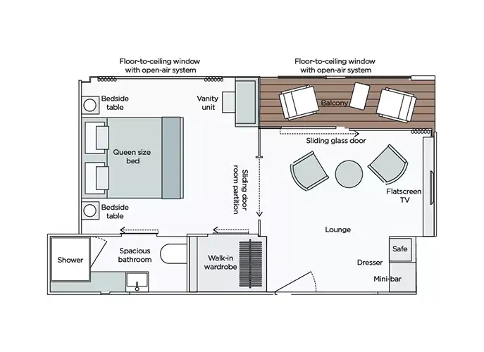 Owner's One-Bedroom Suite emerald-cruises-emerald-sky-sa.webp